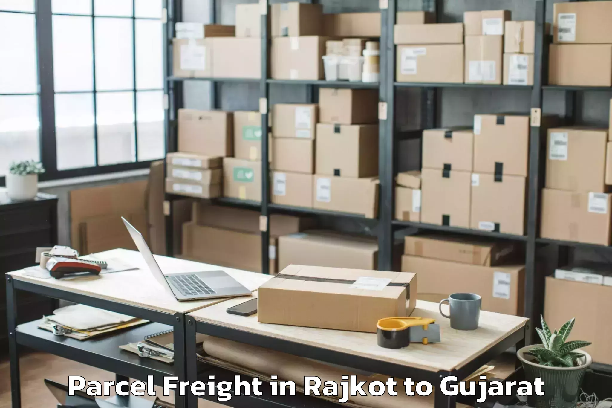 Rajkot to Madhavkampa Parcel Freight